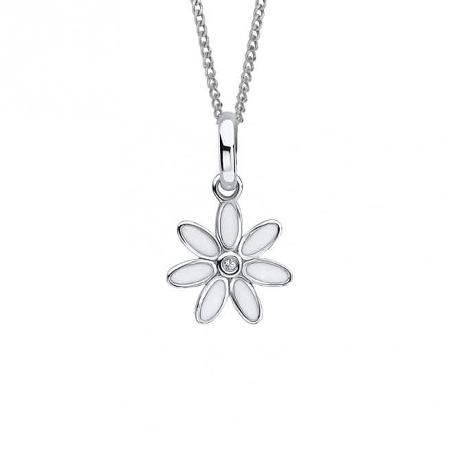 Children's Diamond Enamel Flower Pendant P5367W