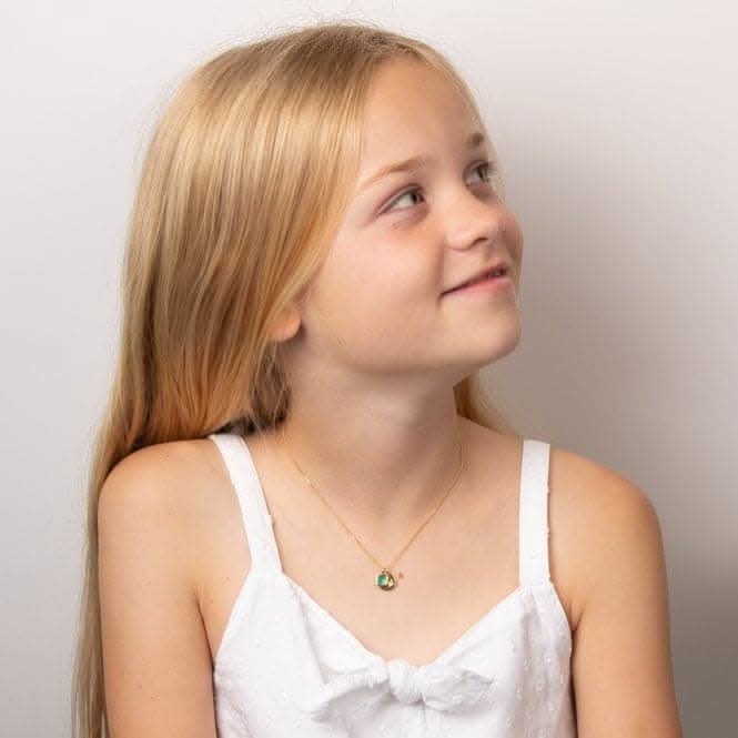 Children's Gold Plated Round Diamond Star Pendant P5362X