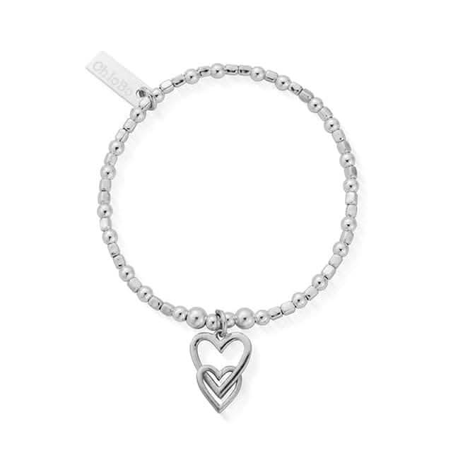 Children's Interlocking Love Heart Bracelet CSBCFB572ChloBo Children'sCSBCFB572