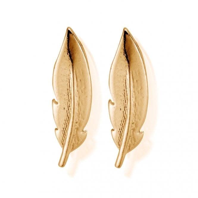 ChloBo 925 Sterling Silver Cuff Feather Earrings GEST1120