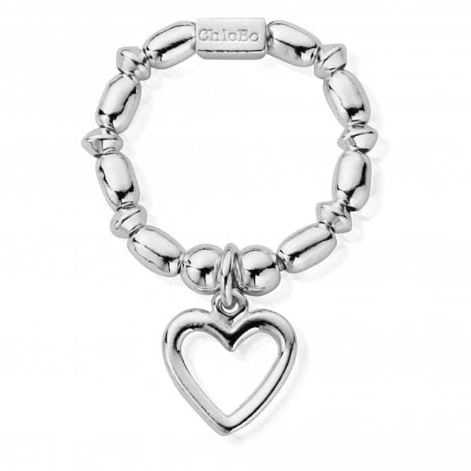 ChloBo Mini Rice Open Heart Ring