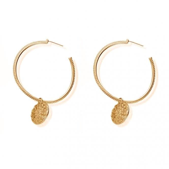 ChloBo Moon flower hoop Earrings GEH778