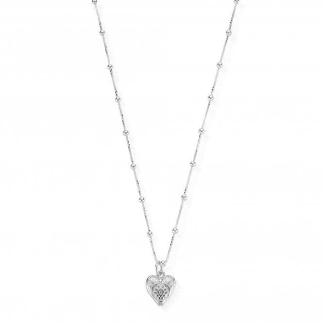 ChloBo Necklace with Patterned Heart Pendant SNBB691