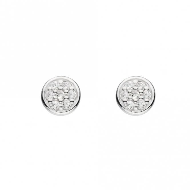 Circle Zirconia Stud Earrings 3378CZ