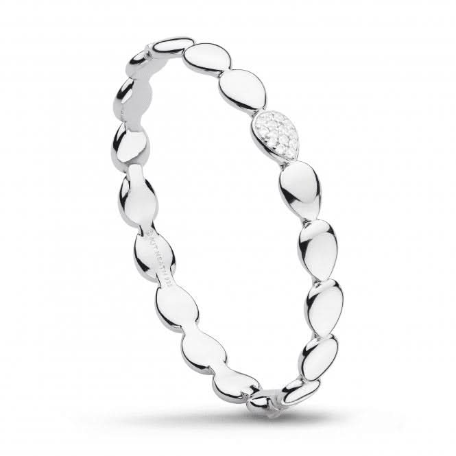 Coast Pebble Glisten Zirconia Hinged Bangle 70187CZ
