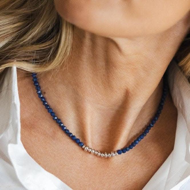 Coast Tumble Azure Gemstone Beaded Necklace 90176LP