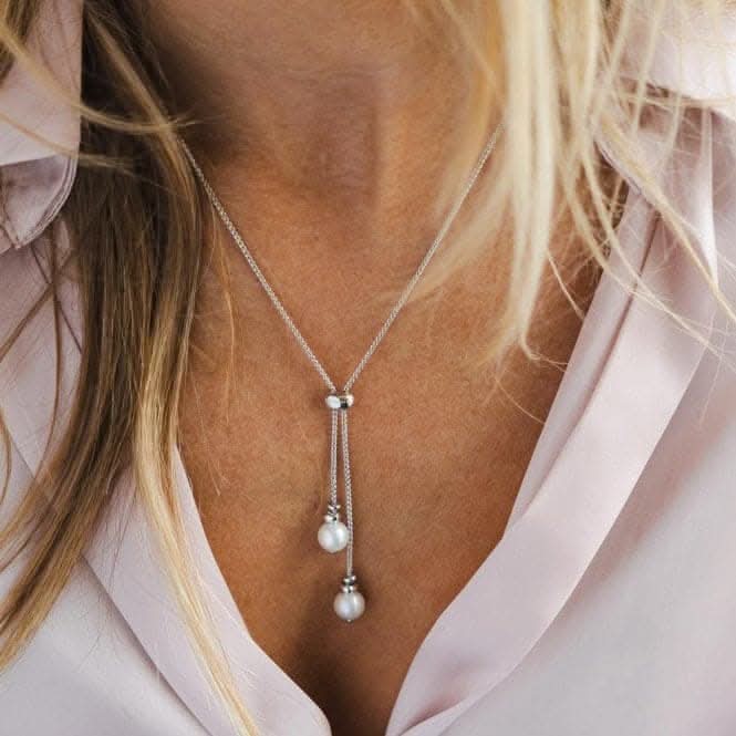 Coast Tumble Pearl Lariat Necklace 90166FP