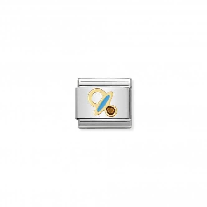 Composable Classic Daily Life Gold Blue Pacifier Link 030208/42