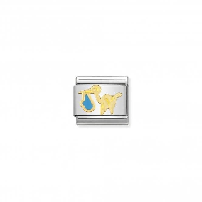 Composable Classic Daily Life Gold Blue Stork Link 030208/20