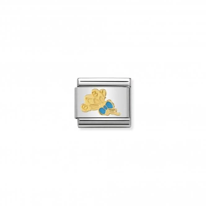 Composable Classic Daily Life Gold Light Blue High Ballons Link 030242/42