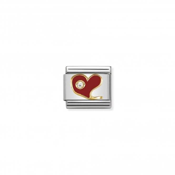 Composable Classic Gold Enamel Zirconia Red Link 030321/21