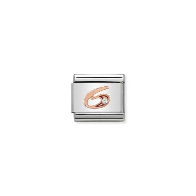 Composable Classic Numbers Zirconia Rose Gold 6 Link 430315/06