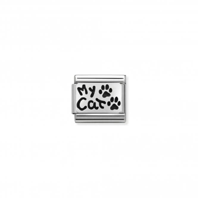 Composable Classic Oxidized Silver My Cat Link 330102/36