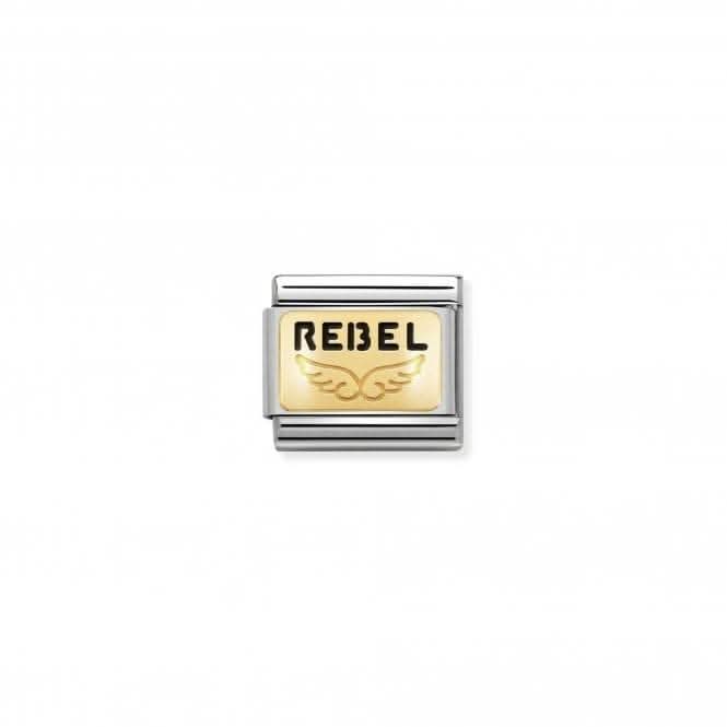 Composable Classic Plates Gold Rebel A Cause Angel Link 030284/36