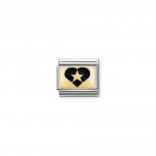 Composable Classic Plates Gold Star Black Link 030284/19