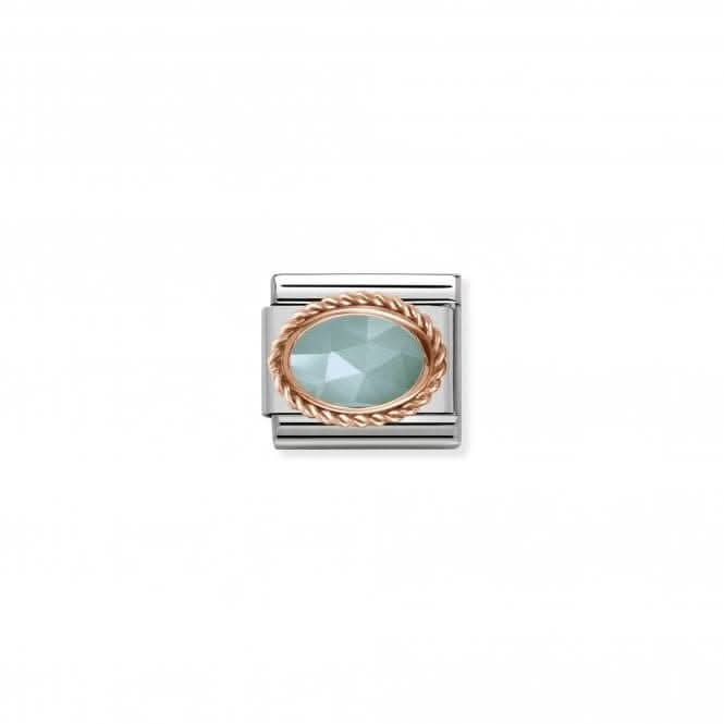 Composable Classic Stone Rose Gold Amazonite Link 430507/32