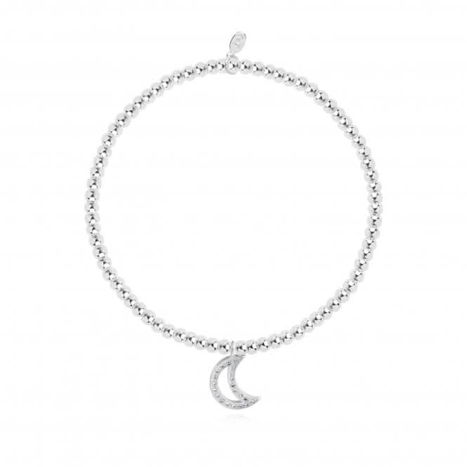 Confetti A Little Love You To The Moon And Back Silver 17.5cm Stretch Bracelet 4340