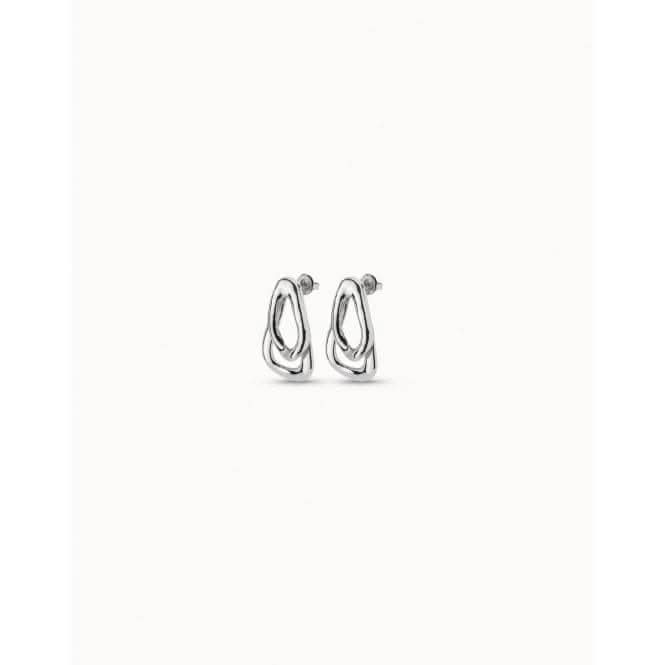 Connected Silver Metal EarringsUNOde50PEN0740MTL0000U