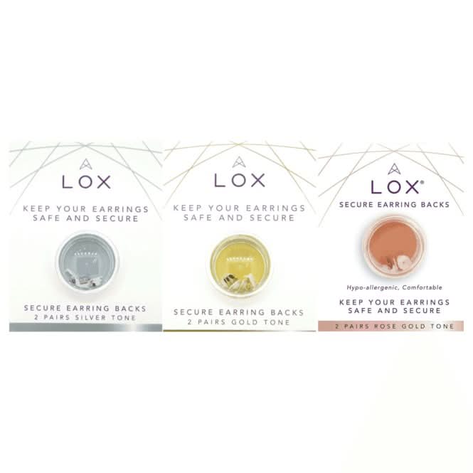 Connoisseurs Rose Gold-tone Secure Earring Backs LOX 2RGDP