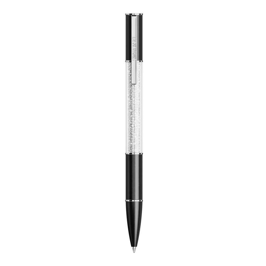 Crystalline Lustre Rhodium Plated Black Pen 5694180