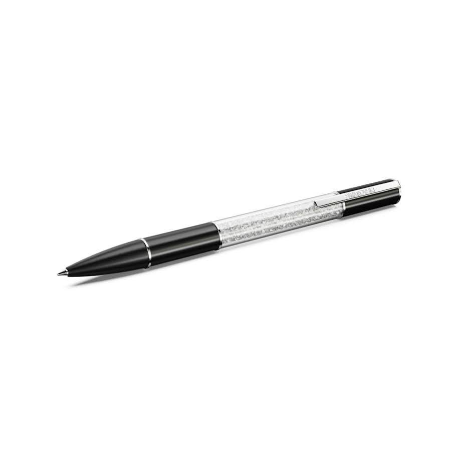 Crystalline Lustre Rhodium Plated Black Pen 5694180
