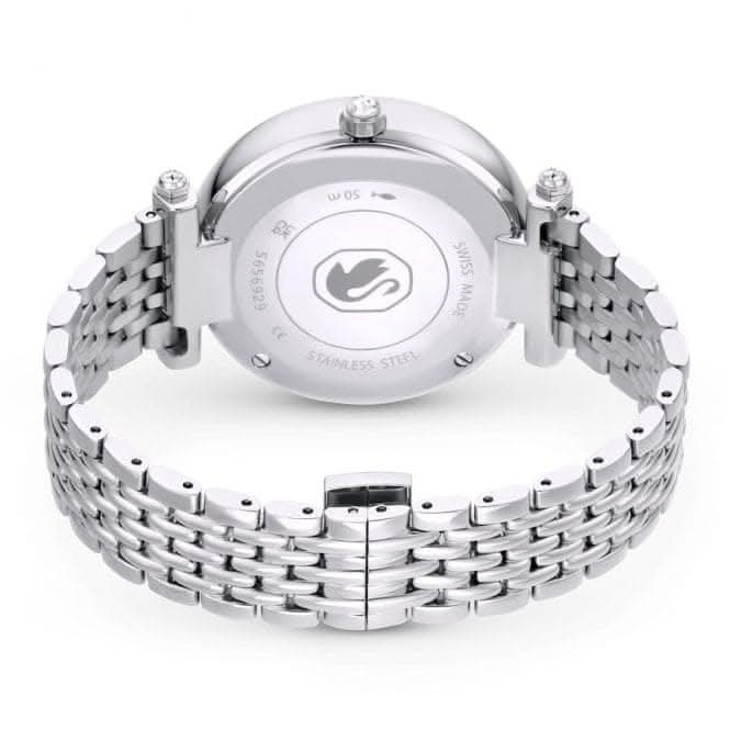 Crystalline Wonder Swiss Made Metal bracelet Silver tone Stainless Steel Watch 5656929