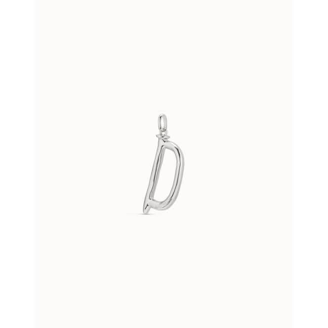Gimme A Letter D Large Silver Metal Charm CHA0004MTL0000U