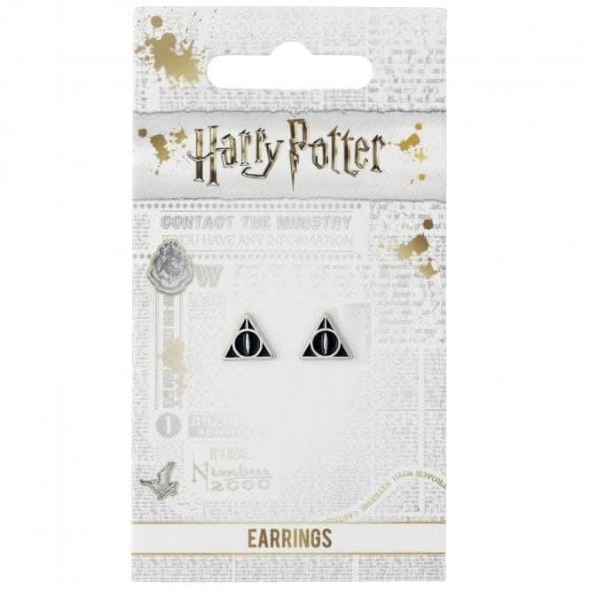 Deathly Hallows Black Stud Earrings
