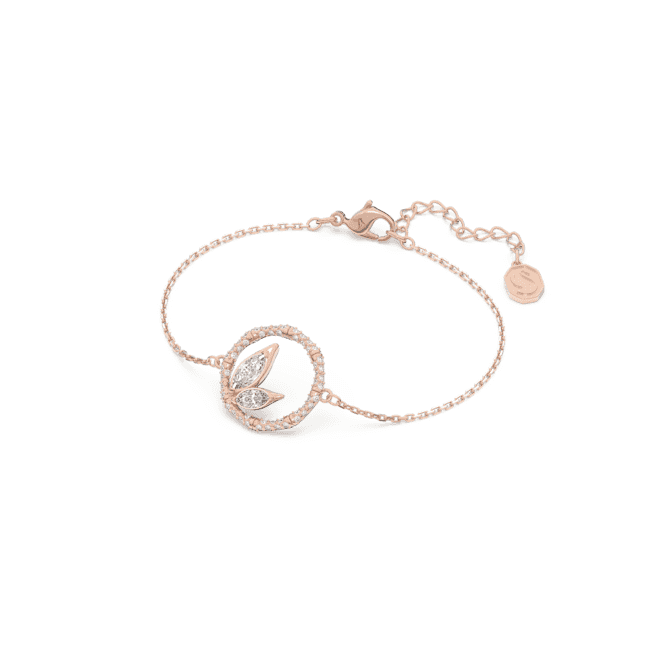 Dellium Circle Bamboo White Rose Gold - tone Plated Bracelet 5645376Swarovski5645376