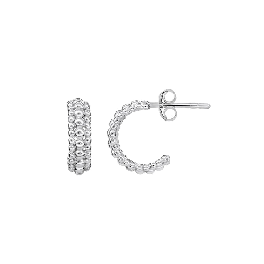 Dew 13mm Triple Beaded Stud Hoops 66861HP