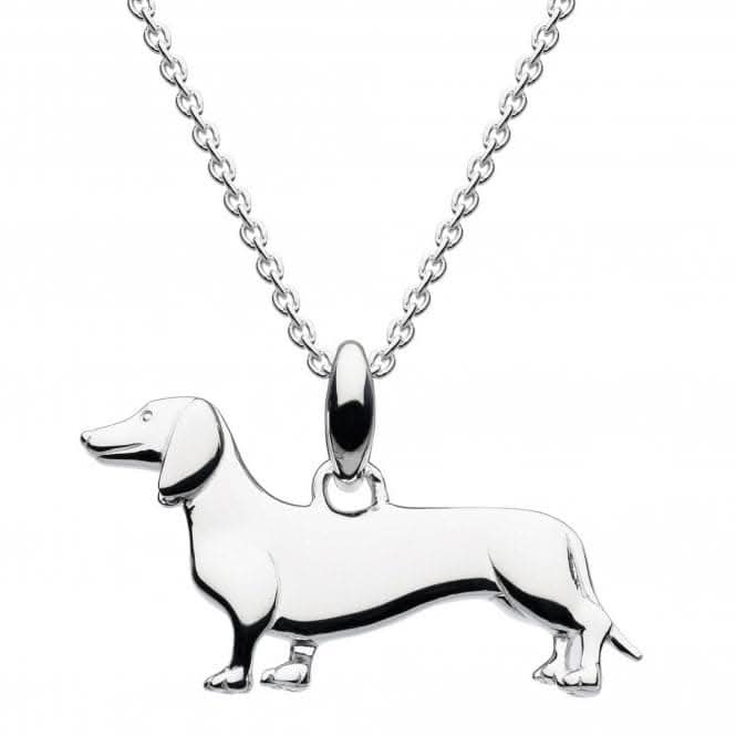 Dew Sterling Silver 3D Sausage Dog Pendant 9658HP021
