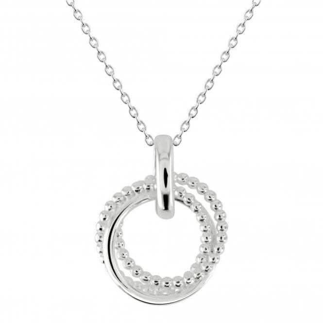 Dew Sterling Silver Circle Triple Rope Pendant 98173HP028Dew98173HP028