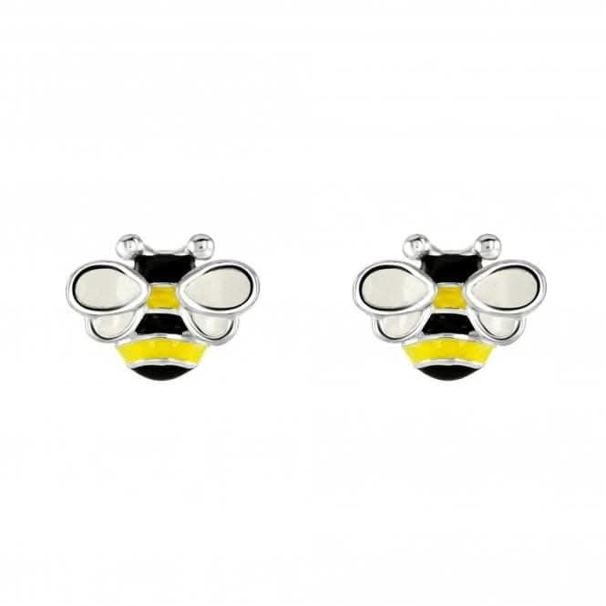 Dew Sterling Silver Dinky Bee and Combe Stud Earrings 3558ME