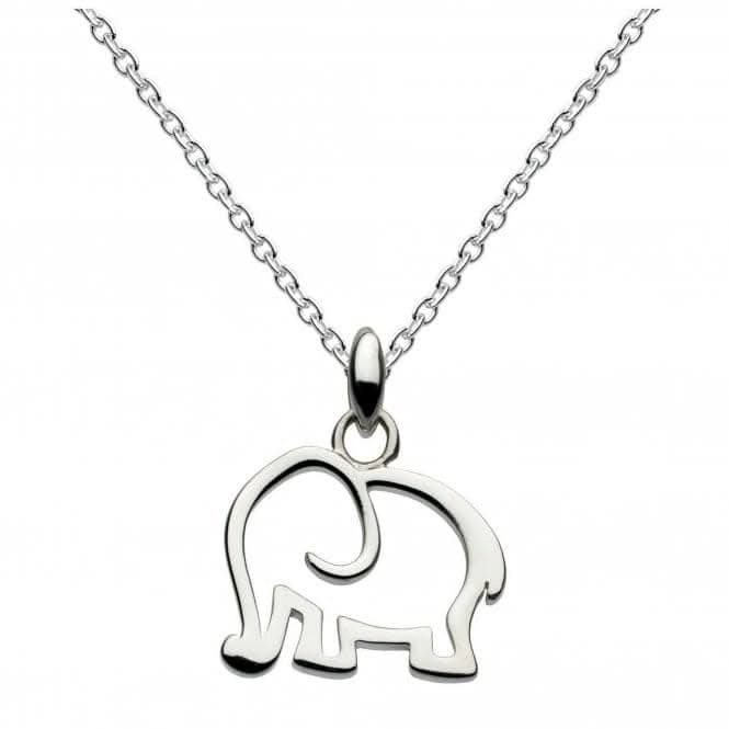 Dew Sterling Silver Dinky Elephant Pendant 9040HP014