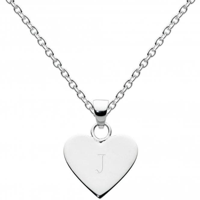 Dew Sterling Silver Dinky Heart Alphabet Pendant 9091HPJ