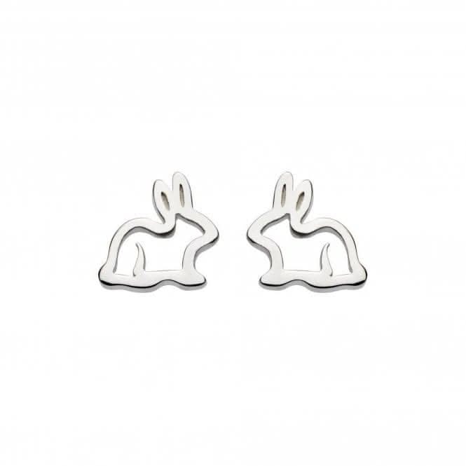 Dew Sterling Silver Dinky Hop To It Bunny Stud Earrings 4044HP014Dew4044HP014