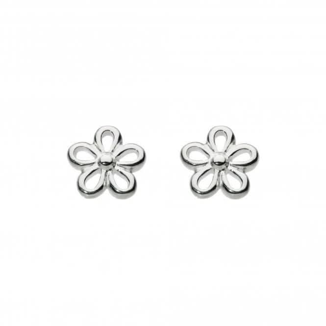 Dew Sterling Silver Dinky Simple Flower Stud Earrings 48346HP011