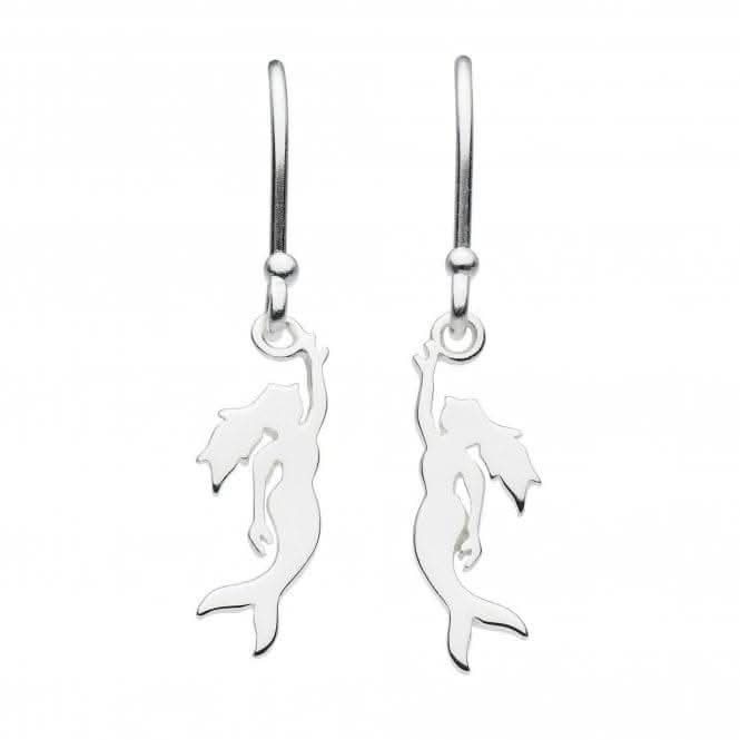 Dew Sterling Silver Silhouette Mermaid Drop Earrings 6850HP024