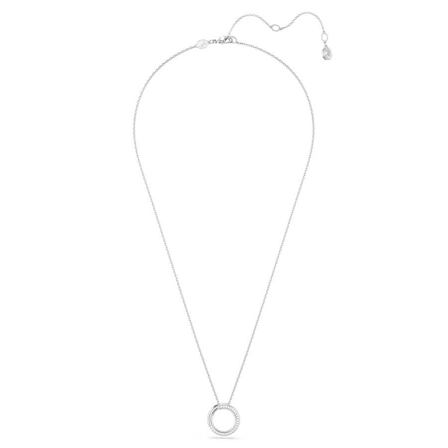 Dextera Rhodium Plated White Pavé Pendant 5692737