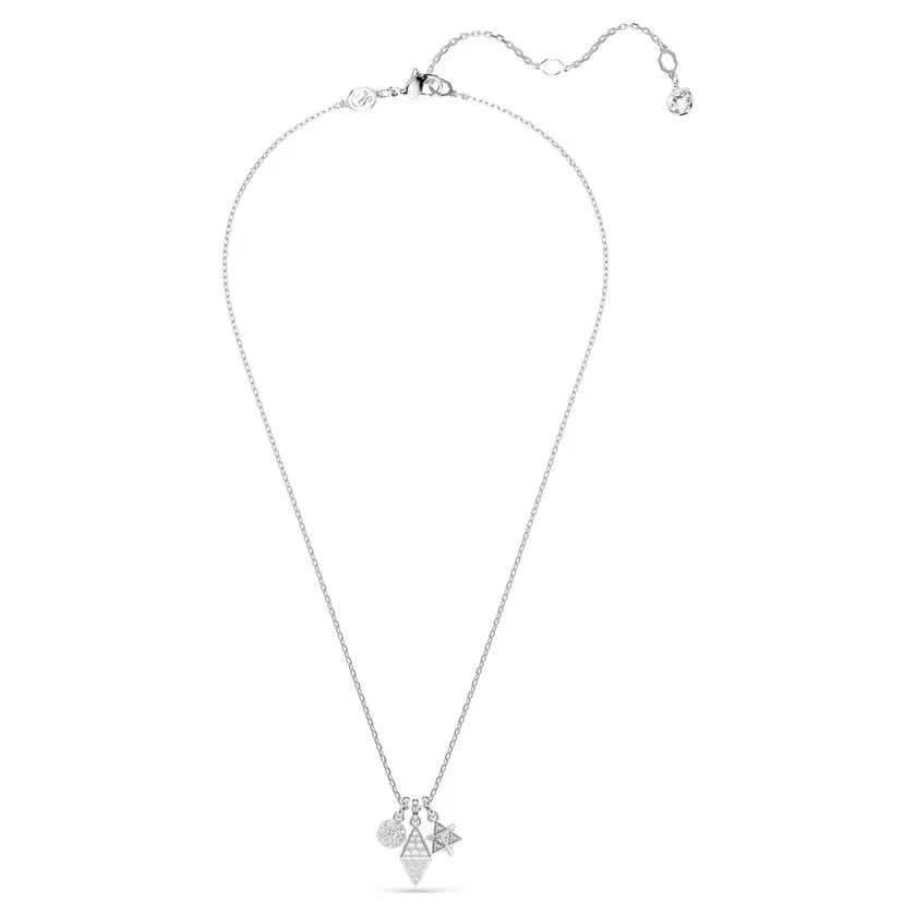 Dextera White Round Cut Sphere And Cube Pendant 5700288Swarovski5700288
