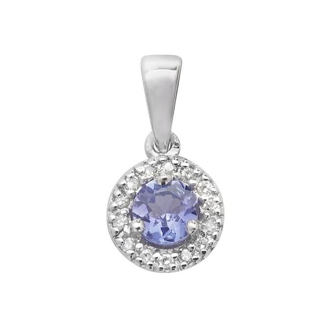 Diamond And Tanzanite Pendant PD243WT