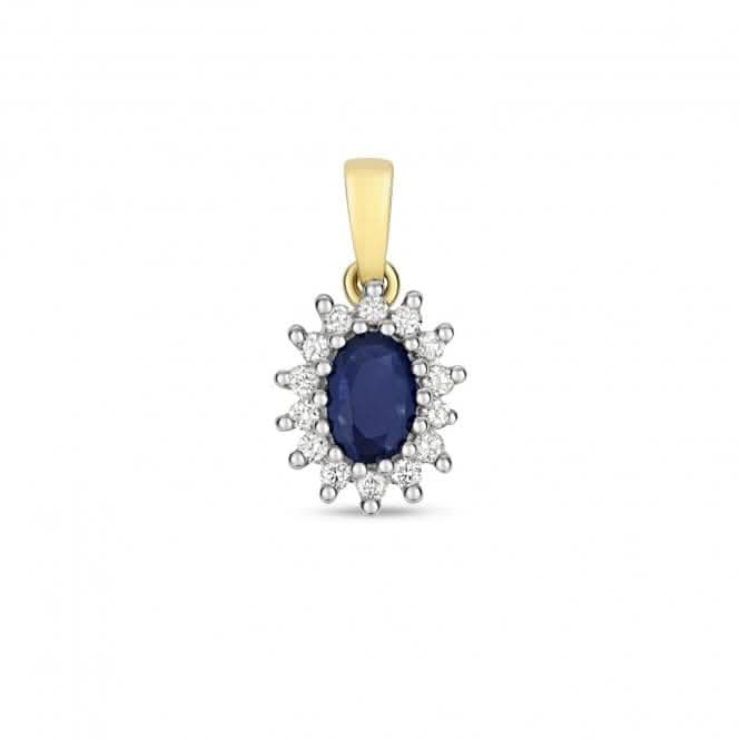 Diamond Cluster 6X4 Oval Pendant PD224SGemstones JewelleryPD224S