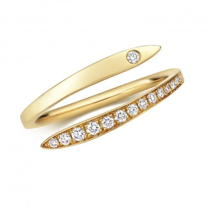 Diamond Crossover Ring RDQ259Gemstones JewelleryRDQ259/J