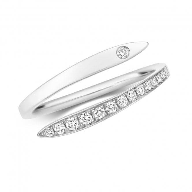 Diamond Crossover Ring RDQ259WGemstones JewelleryRDQ259W/J