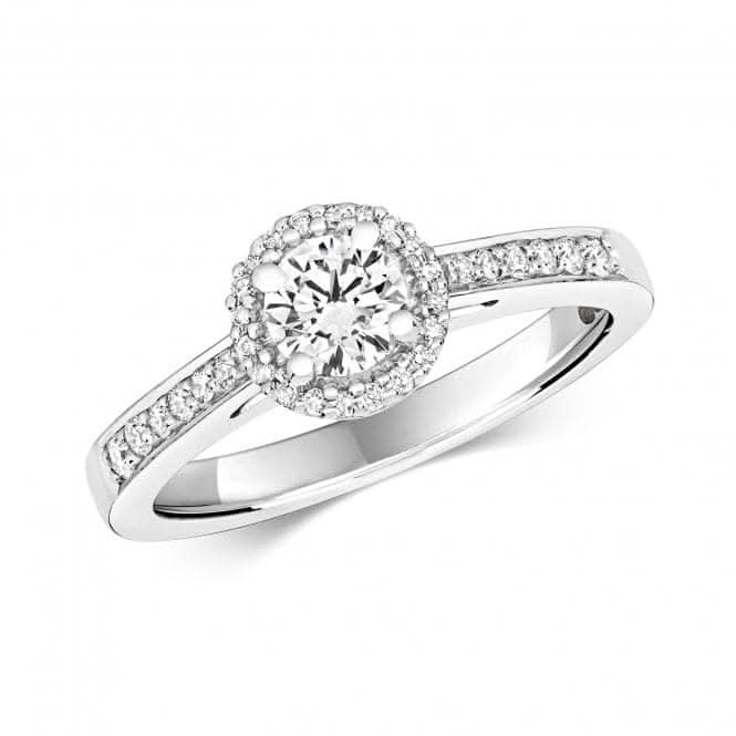 Diamond Halo Ring RDQ239W