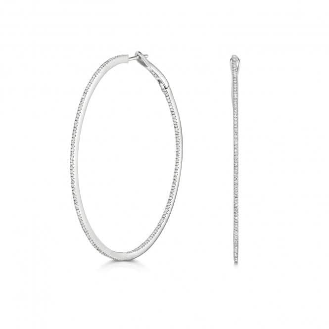 Diamond Hoops 53mm Earrings ED357WGemstones JewelleryED357W