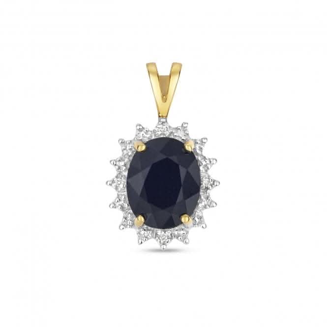 Diamond Sapphire Pendant PD225S