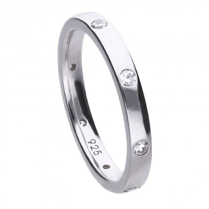 Diamonfire Silver White Zirconia Collectable Ring R3630