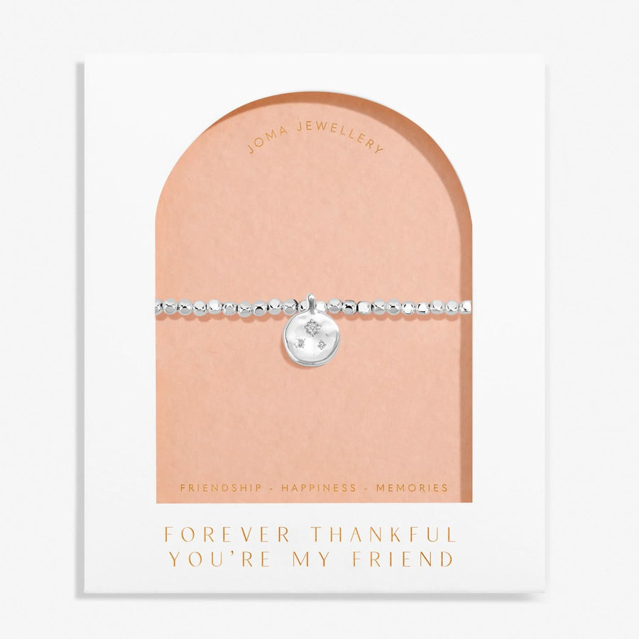 Dolce Vita Forever thankful You're My Friend Silver Plated Bracelet 8497