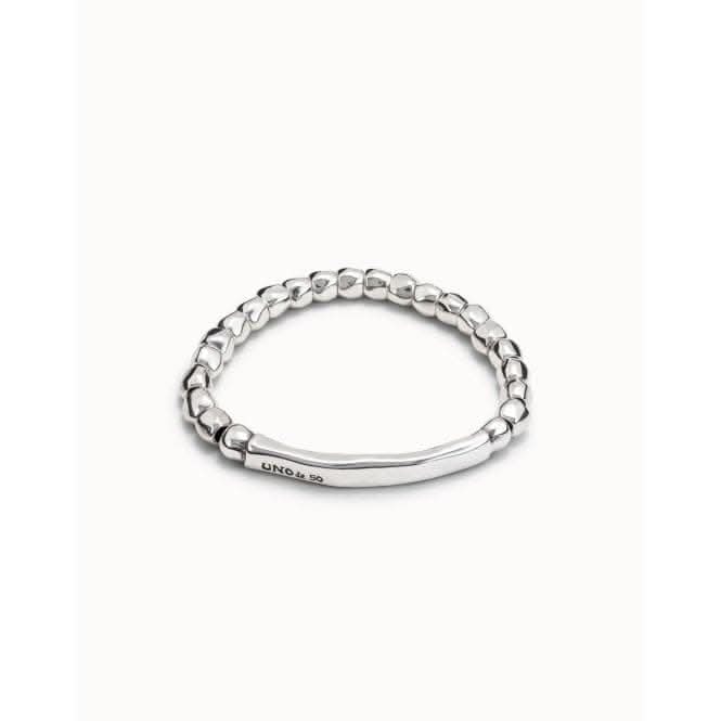 Dripping Silver Metal Bracelet